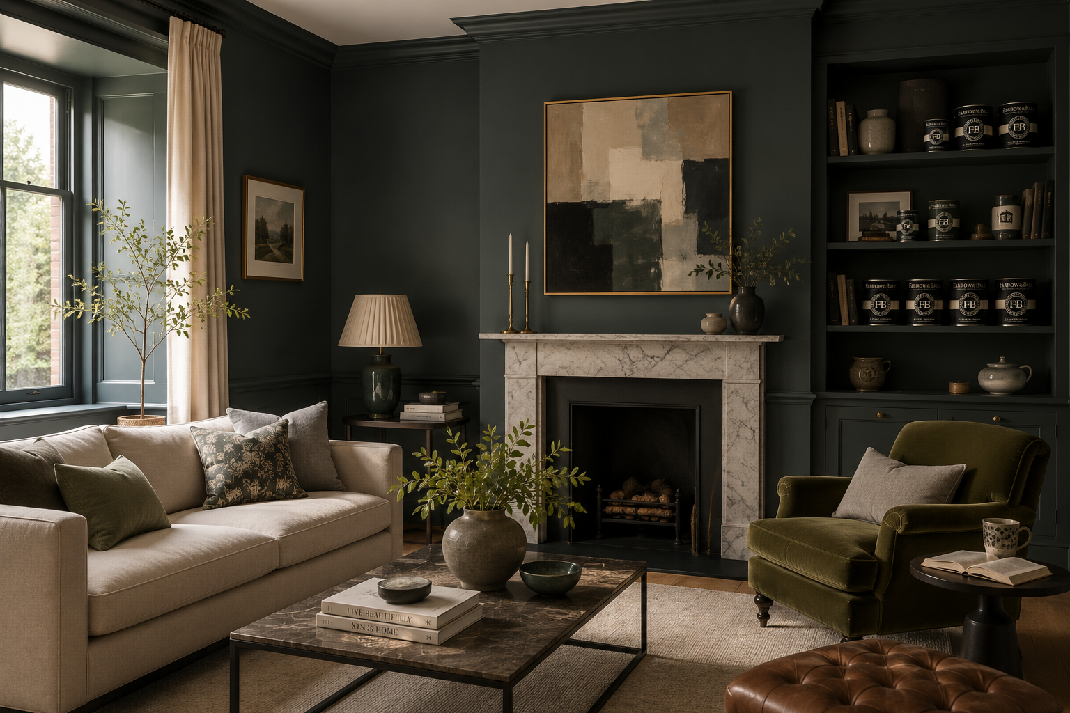Farrow und Ball Farbkarten bei einer persönlichen Farbberatung
